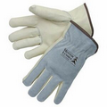Driver Gloves w/ Grain Palm/ Gray Split Leather Back